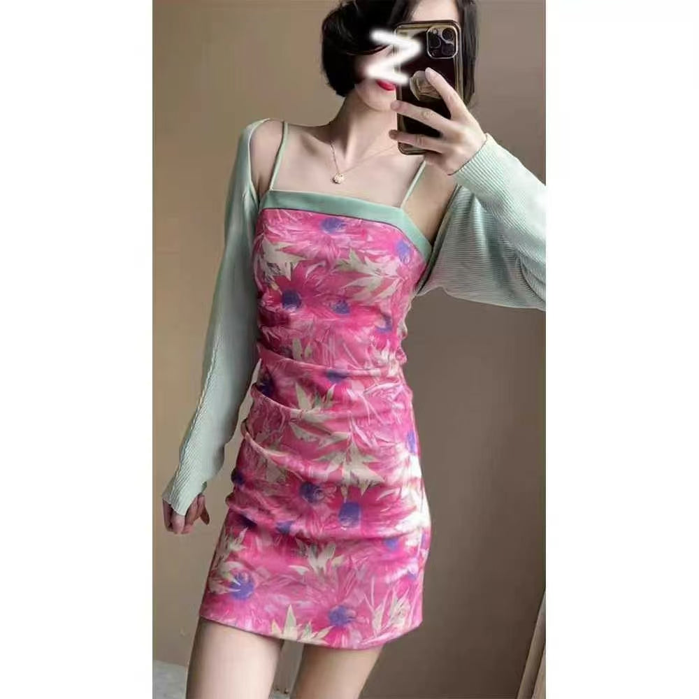 Women's Summer Sexy Sling Strapless Dress