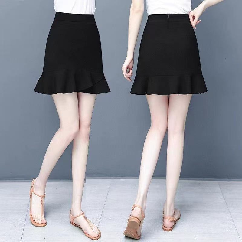 Lady's lotus hem skirt